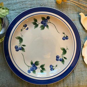 Vintage set of 3 Blueberry dinner plates